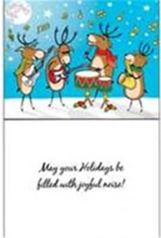 Holiday Card Musical Reindeer 