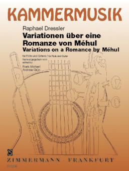 Variations sur une romance de l'opéra Joseph et ses frères de Méhul 