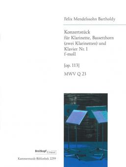 Concert Piece No. 1 F Minor Op. 113 MWV Q 23 
