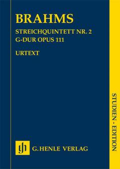 Quintette à cordes no. 2 en Sol majeur op. 111 