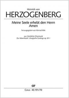 Meine Seele erhebt den Herrn op. 81,I5 Download