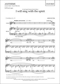 I will sing With The spirit 