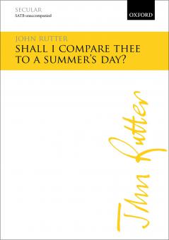 Shall I compare thee to a summer's day? 