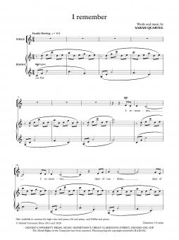I remember (solo/low) 