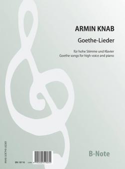 12 chansons d'apres Goethe 