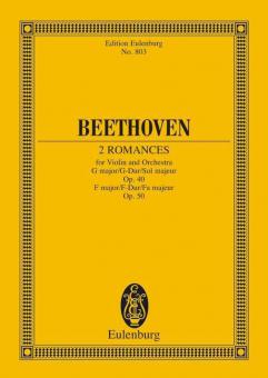 2 Romances Sol majeur et Fa majeur op. 40 / op. 50 