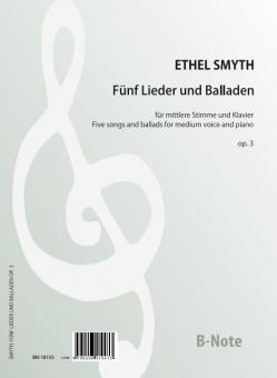 Cinq chansons et ballades op.3 
