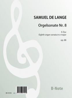 8me sonate pour orgue en mi majeur op.88 
