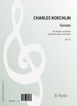 Sonate pour piano et flûte op.52 