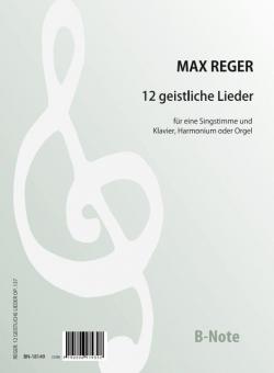 12 chants sacrées pour voix et piano (orgue) op.137 