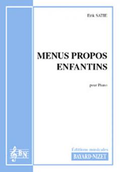 Menus Propos enfantins 