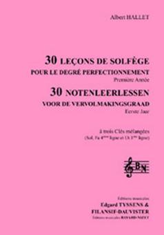 30 leçons de solfège perfectionnement - Chant élève 3 clés 