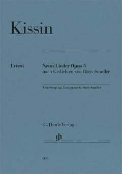9 chansons op. 5 