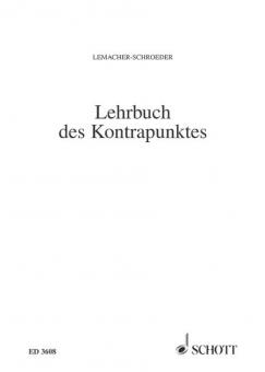Lehrbuch des Kontrapunktes Download