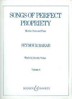 Songs of perfect propriety Vol. 1 