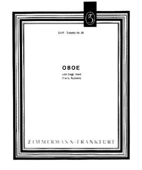 Doigtés pour le hautbois et le cor anglais (système français) 