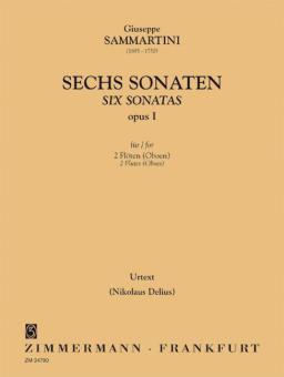 Six sonates op. 1 