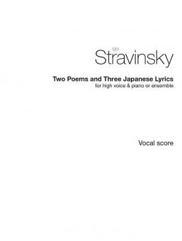 Two Poems & Three Japanese Lyrics 