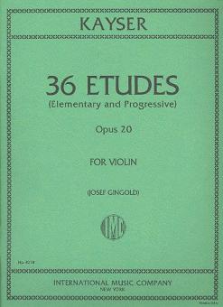 36 Studies Op. 20 