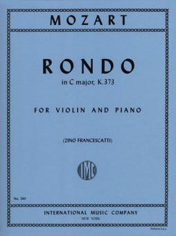 Rondo C major K.373 