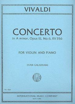 Violin Concerto A minor op. 3/6 RV356 
