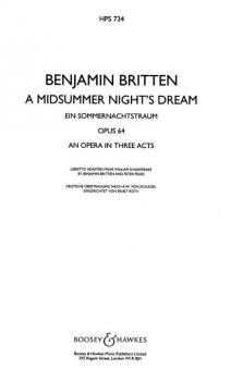 A Midsummer Night's Dream Op. 64 