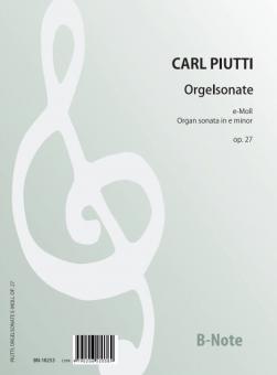 Sonate pour orgue en mi mineur op.27 