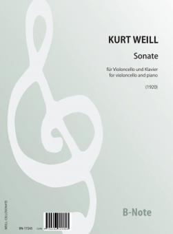 Sonate pour violoncelle et piano (1920) 