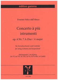 Concerto a piu istrumenti op. 6 Nr. 7 A-Dur 