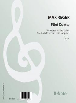 Cinq duets por soprano, contralto et piano op.14 