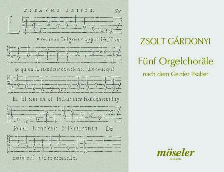 5 chorals pour orgue du psautier de Geneven 