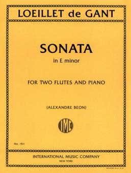 Sonate en mi mineur 