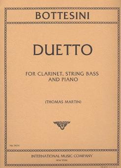 Duetto For Clarinet, String Bass And Piano 