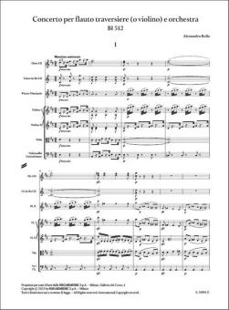 Concerto pour flûte (ou violon) et orchestre BI 512 
