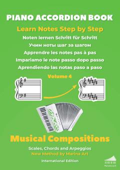 Piano Accordion Book - Noten lernen Schritt für Schritt 4 