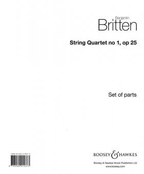 String Quartet No. 1 in D Op. 25 
