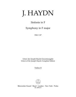 Symphonie en fa majeur Hob. I:67 