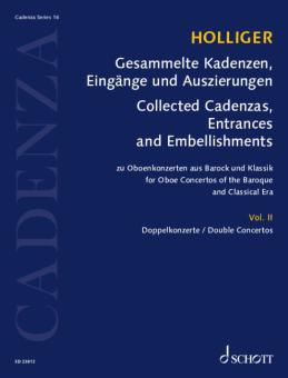 Recueil de cadences, embellissements et arrangements 16/2 : Double Concertos Standard