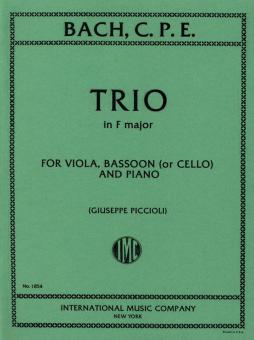 Trio in F major For Viola, Bassoon & Piano or Viola, Cello & Piano 