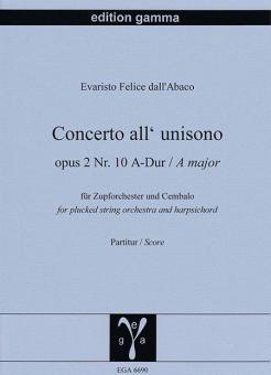 Concerto all'unisono A-Dur 