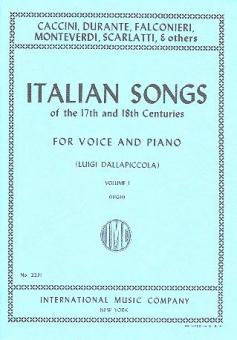 Italian Songs of the 17th and 18th Centuries Vol. 1 High 