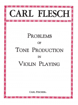 Problems Of Tone Production in Violin Playing 