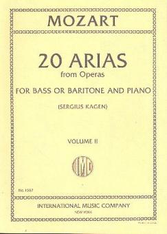 20 Arias for Bass or Baritone Vol. 2 