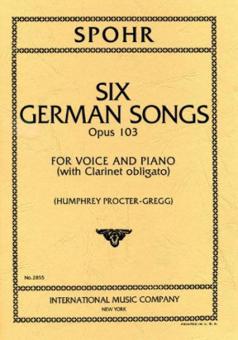6 German Songs Op. 103 