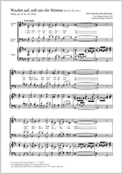 Wachet auf, ruft uns die Stimme MWV 36 Download