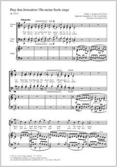 Pray that Jerusalem (Du meine Seele singe) C-Dur 113, 4 Download