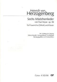 6 Mädchenlieder op. 98 Download