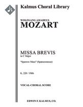 Missa Brevis in C, K. 220/196b "Sparrow Mass" 