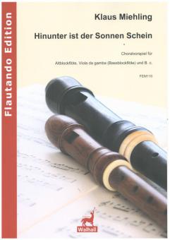 Hinunter ist der Sonnen Schein 