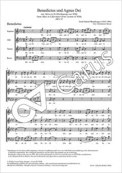 Benedictus et Agnus Dei JWV 57 Download